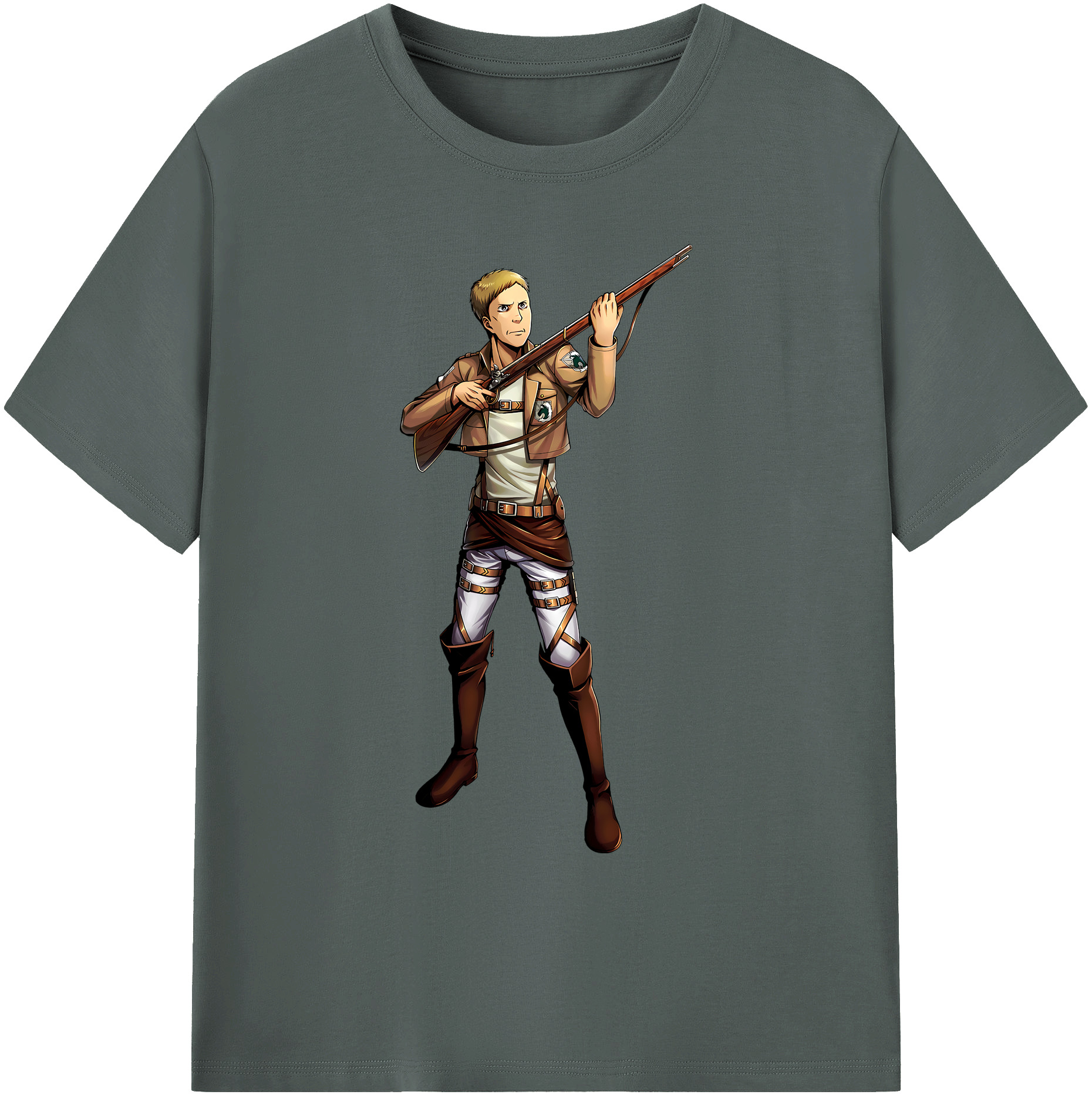 （画像用） 進撃の巨人 Attack on Titan 綿100％ メンズ半袖Tシャツ｜肌触りやわらか＆通気性